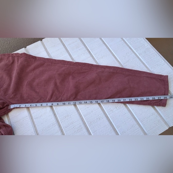 We The FreeWomen’s Corduroy Pants Hi-Waist Tapered Leg Dusty Rose Size 28‎ - Picture 12 of 12